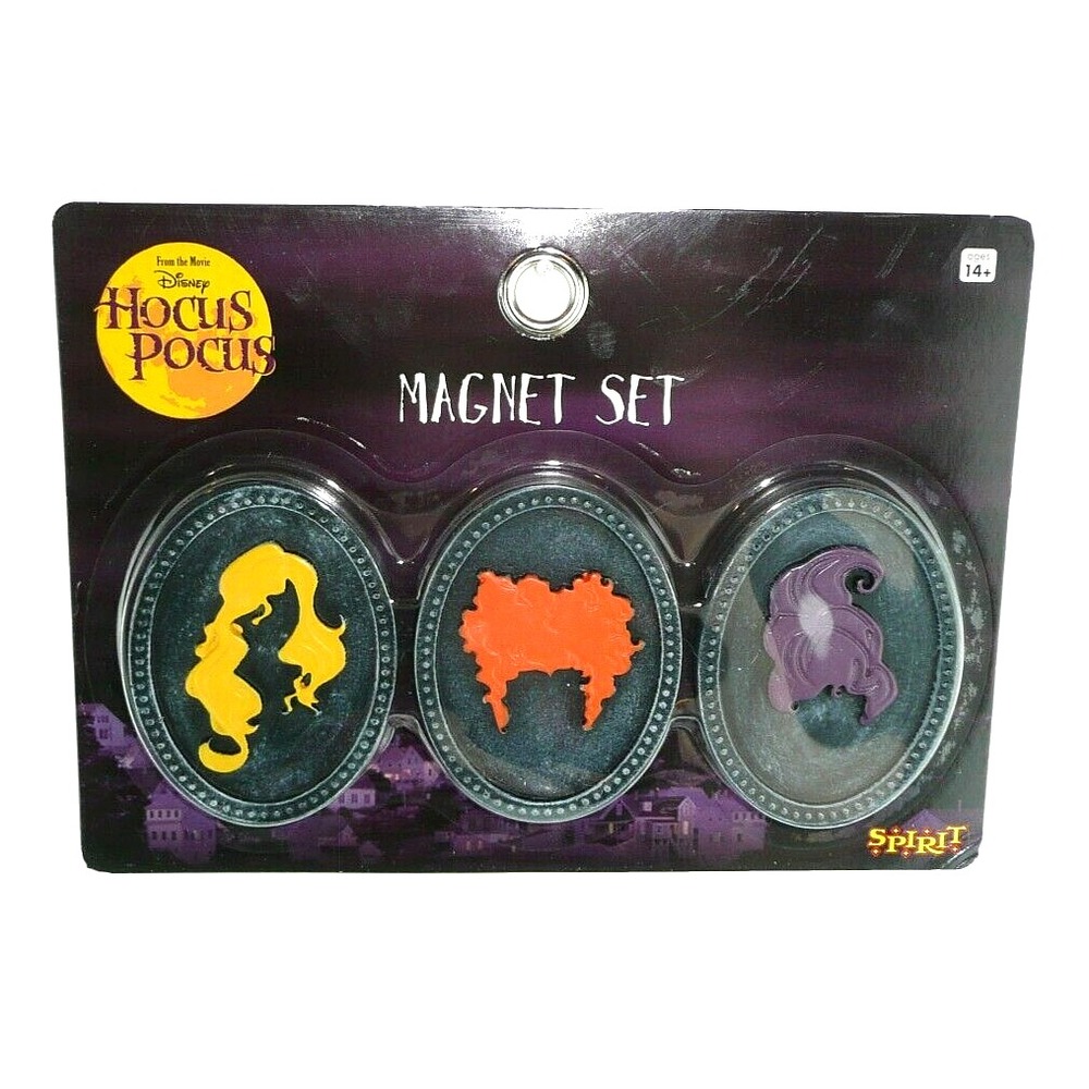 Hocus Pocus Witch Magnet Set Halloween Sanderson Sister Silhouette Disney Fridge